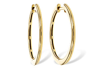 B311-25749: GOLD EARRINGS (24MM)