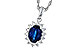 B311-25813: NECKLACE .85 SAPPHIRE 1.07 TGW (7x5MM SAPP)