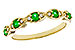 B311-26649: LDS WED RG .21 TW EMERALD .27 TGW