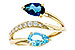 B312-09395: LDS RG 3.56 TW BLUE TOPAZ 3.70 TGW (8x5MM BT)