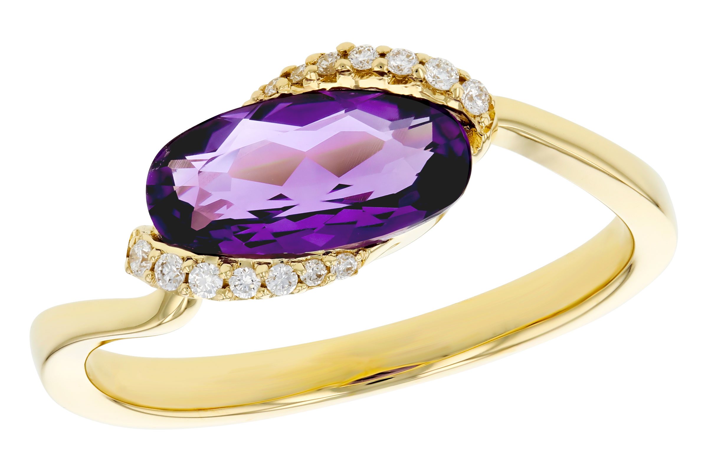 B312-11231: LDS RG 1.07 TW AMETHYST 1.13 TGW (10x5MM AMY)