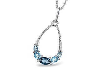 C223-94858: NECK 1.76 BLUE TOPAZ 1.96 TGW