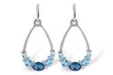 C224-84858: EARR 3.75 BLUE TOPAZ 4.17 TGW