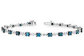 C224-87577: BRACELET 3.00 BLUE DIA 4.05 TW
