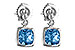 C225-77577: EARR 1.76 BLUE TOPAZ 1.80 TGW
