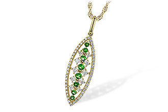 C226-63949: NECK .24 GREEN GARNET .55 TGW
