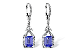 C226-63958: EARR 1.60 TW TANZANITE 2.08 TGW
