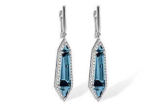 C226-66649: EARR 5.25 LONDON BLUE TOPAZ 5.67 TGW