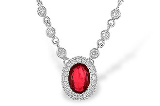 C226-70286: NECK .70 RUBY .94 TGW (17")