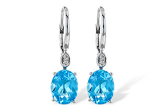C226-72095: EARR 3.70 TW BLUE TOPAZ 3.75 TGW (9x7MM BT)