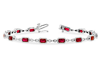 C309-39440: BRACELET 4.50 RUBY 4.82 TGW