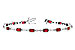 C309-39440: BRACELET 4.50 RUBY 4.82 TGW