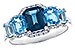 C310-30349: LDS RG 2.15 TW BLUE TOPAZ 2.30 TGW