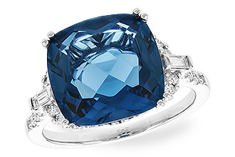 C310-31258: LDS RG 9.00 LONDON BLUE TOPAZ 9.25 TGW (12MM LBT)