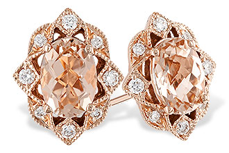 C310-33986: EARR .80 MORGANITE .89 TGW (6x4MM MORG)