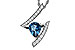C311-19395: NECK 1.04 LONDON BLUE TOPAZ 1.23 TGW (8x6MM)