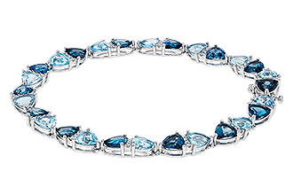 C311-20331: BRACELET 12.20 BLUE TOPAZ 12.50 TGW (7")