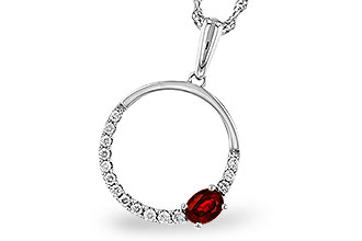 C311-21195: NECKLACE .26 RUBY .41 TGW