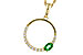 C311-21204: NECKLACE .19 EMERALD .34 TGW