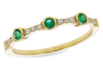 C311-21222: LDS WED RG .11 EMERALD .20 TGW
