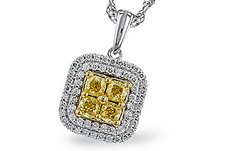 C311-22122: NECK .52 FANCY YELLOW DIAMONDS .72 TW