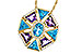 C311-22131: NECKLACE 4.47 SEMI-PREC (BT & AMY) 4.65 TGW