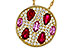C311-26649: NECK 1.42 TW PRECIOUS (RUBY & PINK SAPP) 1.82 TGW