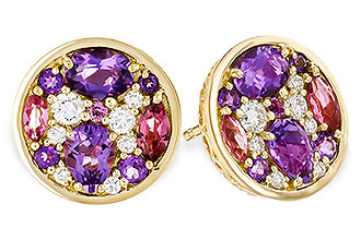 C311-26722: EARR .82 TW SEMI-PRECIOUS (P.TOUR, AMY) .98 TGW