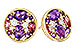 C311-26722: EARR .82 TW SEMI-PRECIOUS (P.TOUR, AMY) .98 TGW