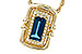 C312-09404: NECK .84 LONDON BLUE TOPAZ .96 TGW (8x4MM LBT)