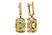 C312-09413: EARRINGS .71 TW PERIDOT .88 TGW (6x3MM PER)