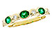 C312-09431: LDS WED RG .43 EMERALD .56 TGW