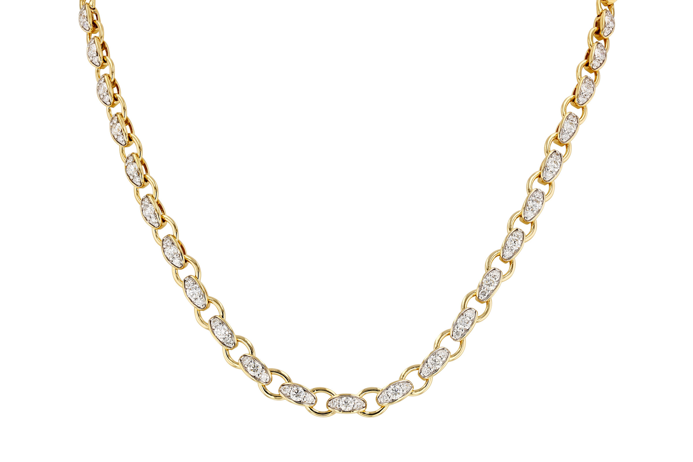 C312-11195: NECKLACE 3.18 TW (17.25")