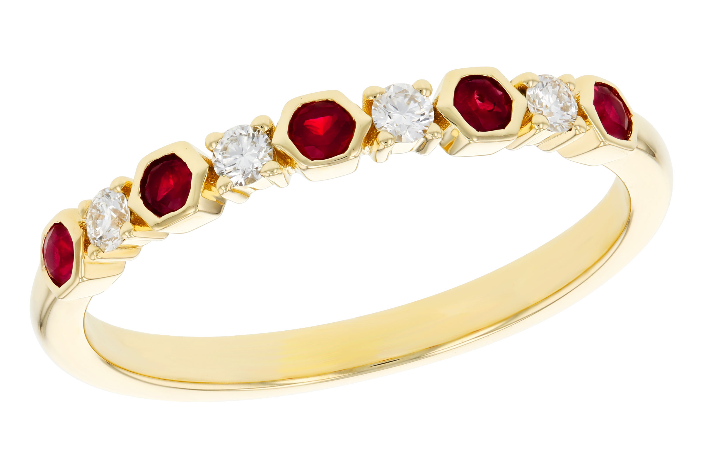 C312-12131: LDS WED RG .14 TW RUBY .24 TGW
