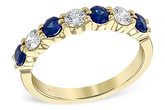 D222-12122: LDS WED RG .61 TW SAPP 1.00 TGW
