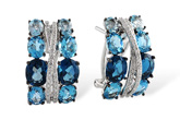 D223-95758: EARR 6.22 BLUE TOPAZ 6.46 TGW