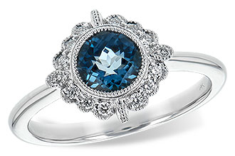 D225-73940: LDS RG .93 BLUE TOPAZ 1.05 TGW