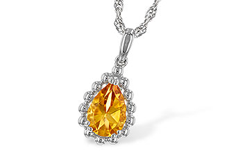 D225-76704: NECKLACE 1.06 CT CITRINE