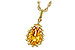 D225-76704: NECKLACE 1.06 CT CITRINE