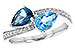 D226-70322: LDS RG 1.52 BLUE TOPAZ 1.66 TGW