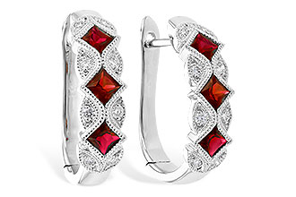 D309-42149: EARR .75 RUBY .87 TGW
