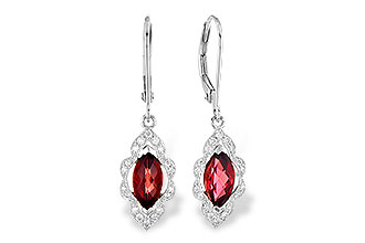 D309-43995: EARR 1.10 TW GARNET 1.25 TGW