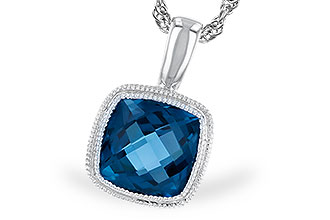 D310-32095: NECKLACE 1.10 CT LONDON BLUE TOPAZ