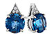 D310-32122: EARR 1.88 TW LONDON BLUE TOPAZ 1.90 TGW (6MM RD)