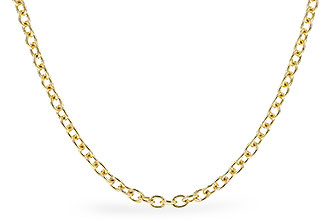 D310-33940: CABLE CHAIN (1.3MM, 14KT, 24IN, LOBSTER CLASP)