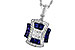 D310-34831: NECK .85 TW SAPPHIRE 1.10 TGW