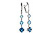 D311-19431: EARRINGS 2.41 TW BLUE TOPAZ 2.45 TGW