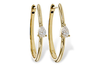 D311-20313: EARRINGS .45 TW PEAR DIAMONDS