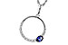 D311-21195: NECKLACE .28 SAPPHIRE .43 TGW