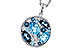 D311-22122: NECKLACE 2.31 TW BLUE TOPAZ 2.48 TGW